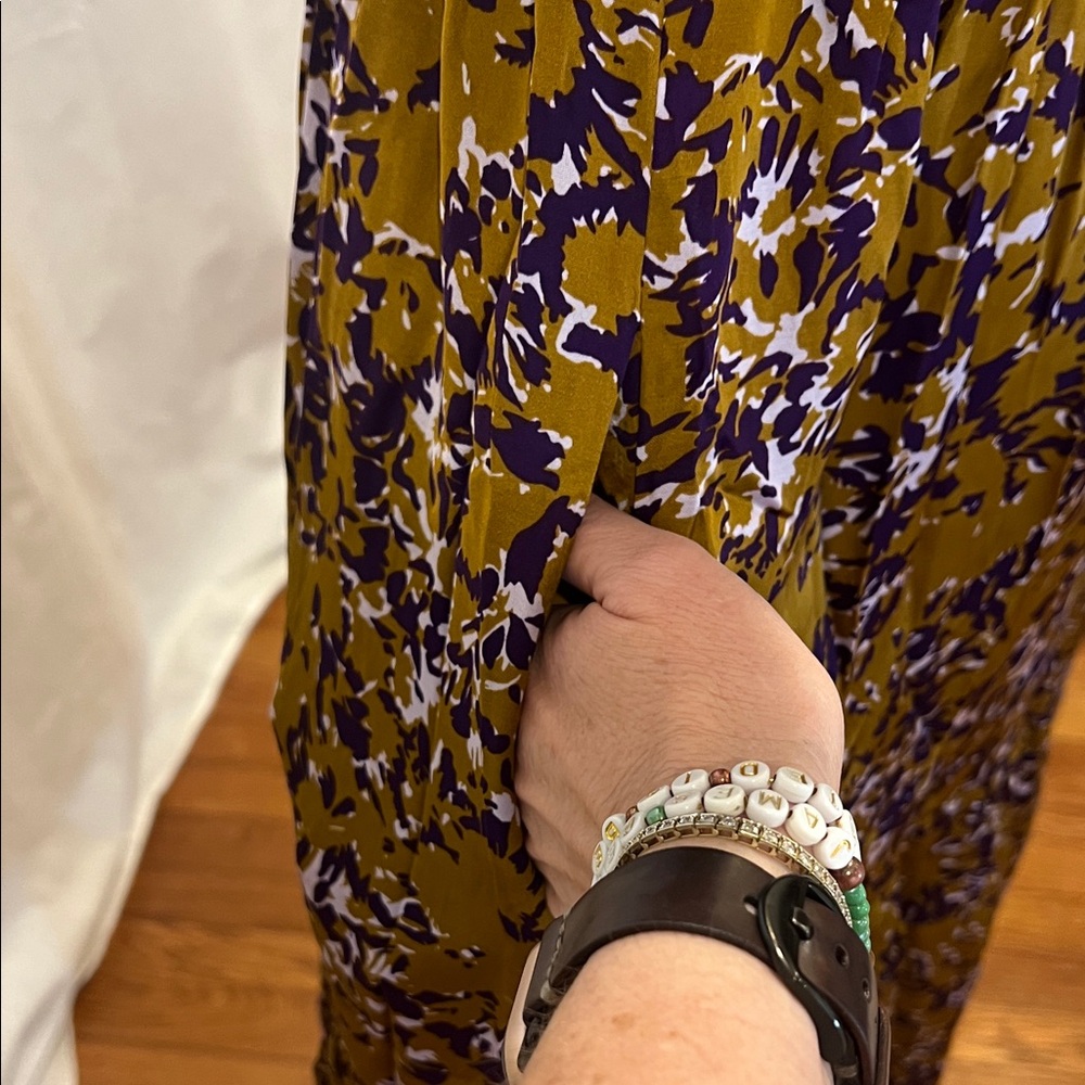 La Joie Floral Puff Sleeve Midi Dress - Picture 8 of 14